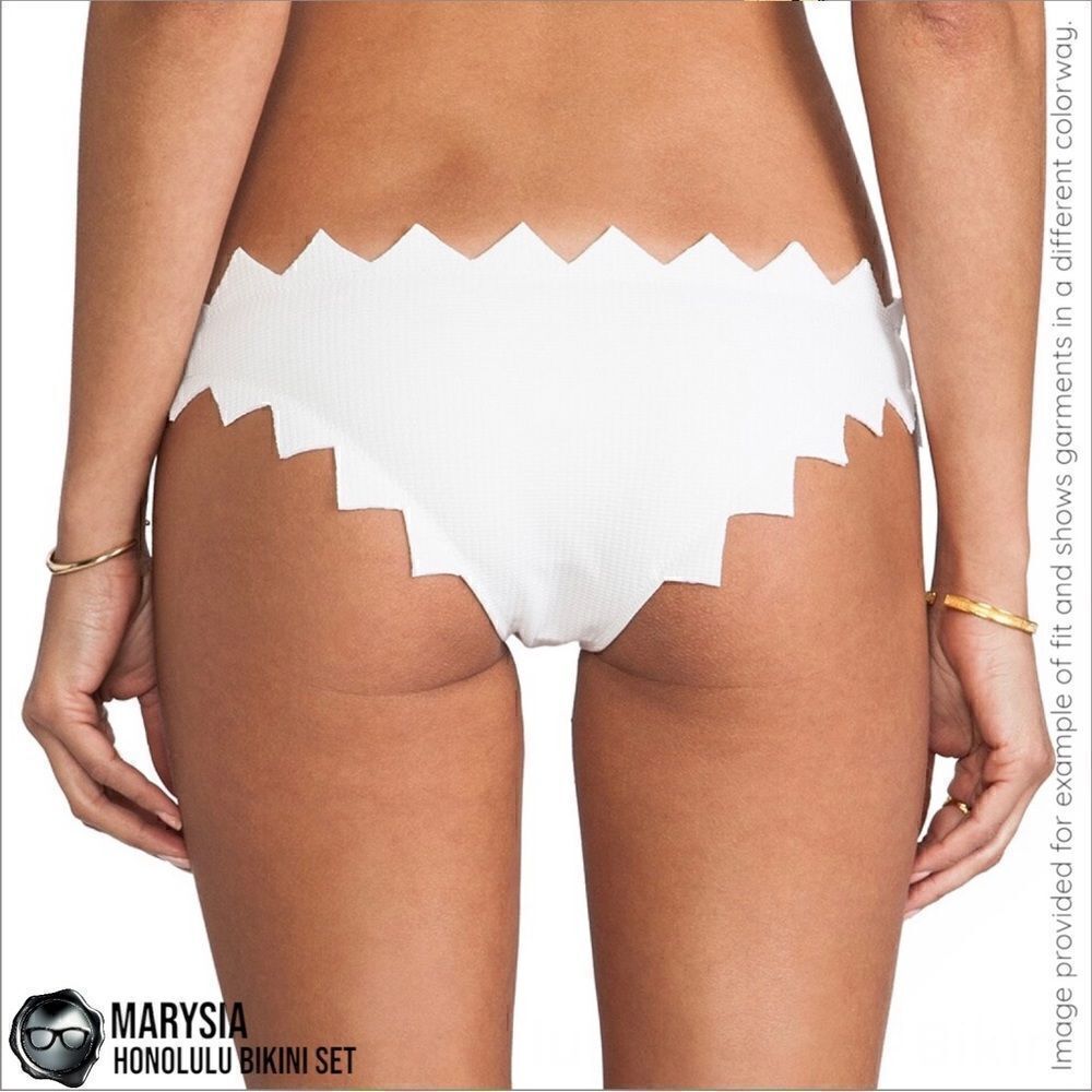 MARYSIA SWIM HONOLULU STRAPLESS ZIGZAG BIKINI SET IN BANANA BANDANA YELLOW NEW - Picture 10 of 15